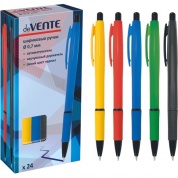 Ручка авт/шарик 0.7мм deVENTE 5070801 стержень синий, ассорти