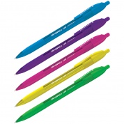 Ручка авт/шарик 0.7мм Berlingo "Triangle 110 RT Color" стержень синий, ассорти 