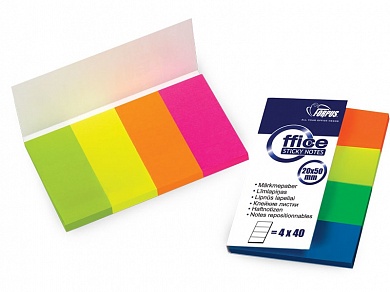 Клейкие закладки 20*50 мм Forpus бумажные