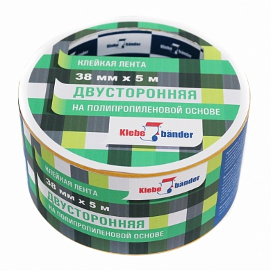 Клейкая лента двухсторонняя "Klebebander" 50 мм*10м