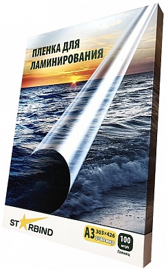 Пленка для ламинирования STARBIND 303X426 (A3) глянец 