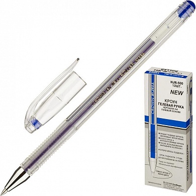 Ручка гелевая 0.5 мм Crown HJR-500 в ассортименте