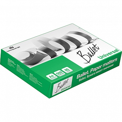 Бумага для офисной техники Ballet Universal 80г/м2, 500 листов
