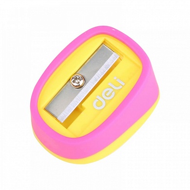 Точилка пластиковая 1отв, Deli ассорти