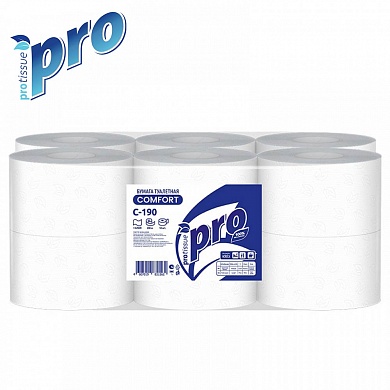 Бумага туалетная однослойная "Protissue" Comfort, 1 рул (200м)