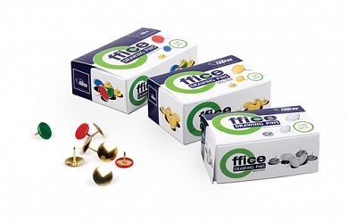 Кнопки канцелярские цветные Forpus 