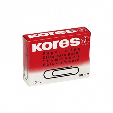 Скрепки Kores  в ассортименте