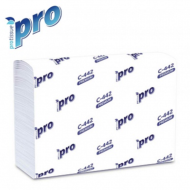 Полотенца бумажные двухслойные Z-сложения PROtissue Premium
