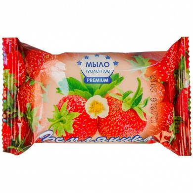 Мыло туалетное твердое "Земляника" 100 гр
