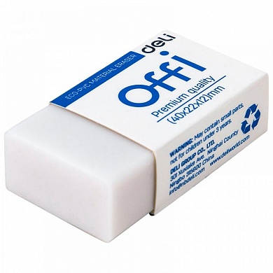  Ластик Deli Offi, прямоугольный