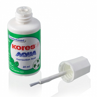 Корректирующая жидкость Kores 20 мл на водной основе